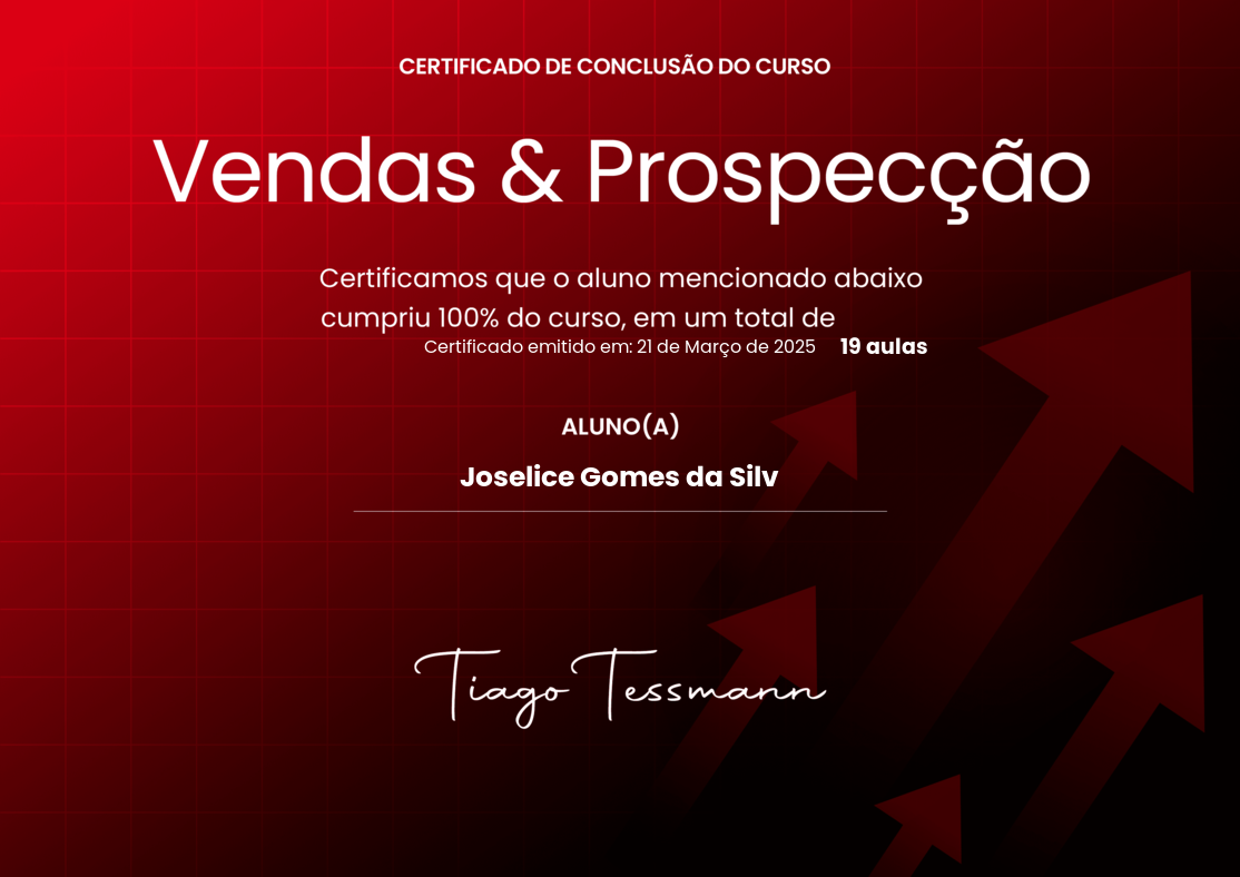 certificado VENDAS E PEOSPECÇÃO